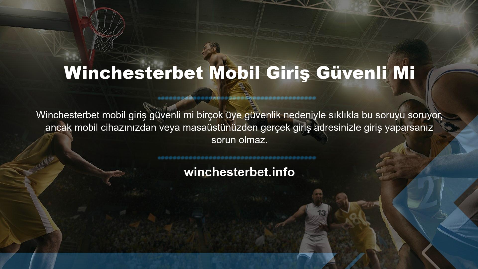 Web sitemiz benzersizdir Asıl web sitesi Winchesterbet, bu da cep telefonları için güvenilir oyunlar sunduğumuz anlamına gelir